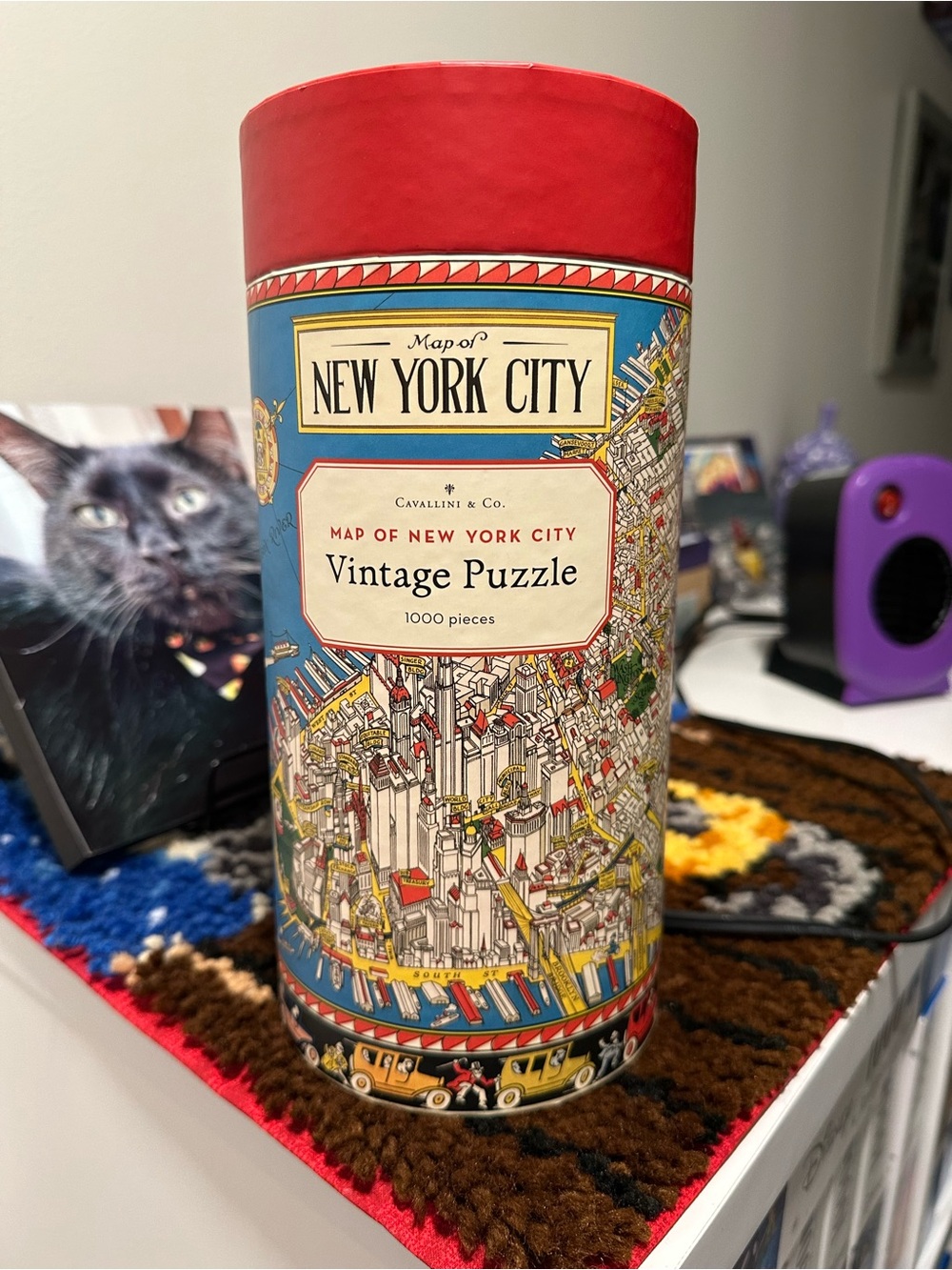 Cavallini & Co. Map of New York City Vintage 1000pc Puzzle